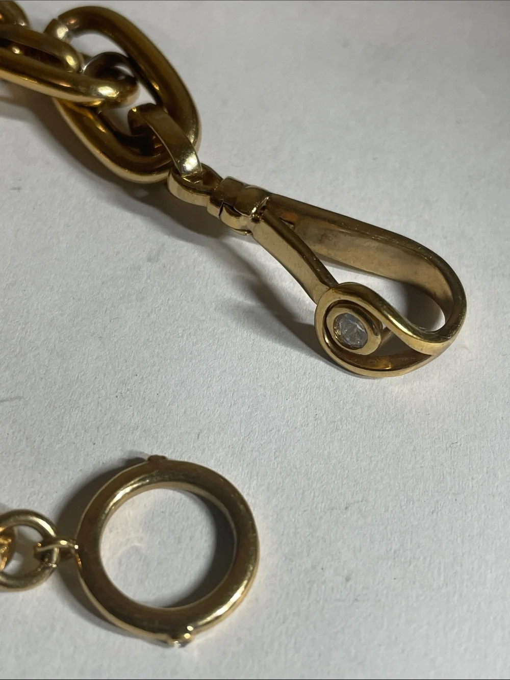Gold-Link Chain Bracelet Watch Accessory - Classic Polished Finish